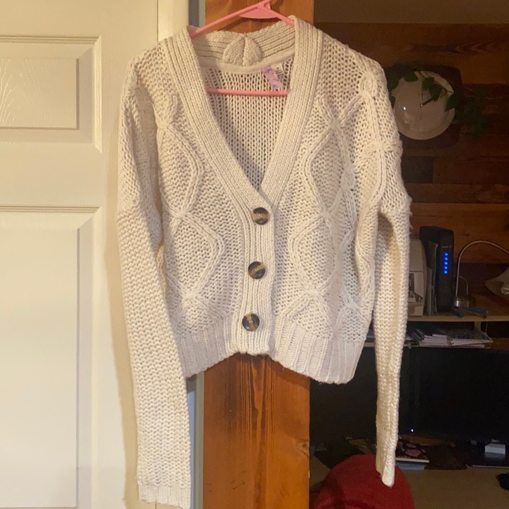 Off white cardigan
